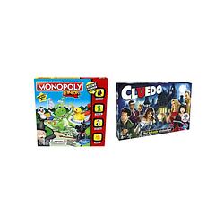 Foto van Spellenbundel - bordspel - 2 stuks - monopoly junior & cluedo