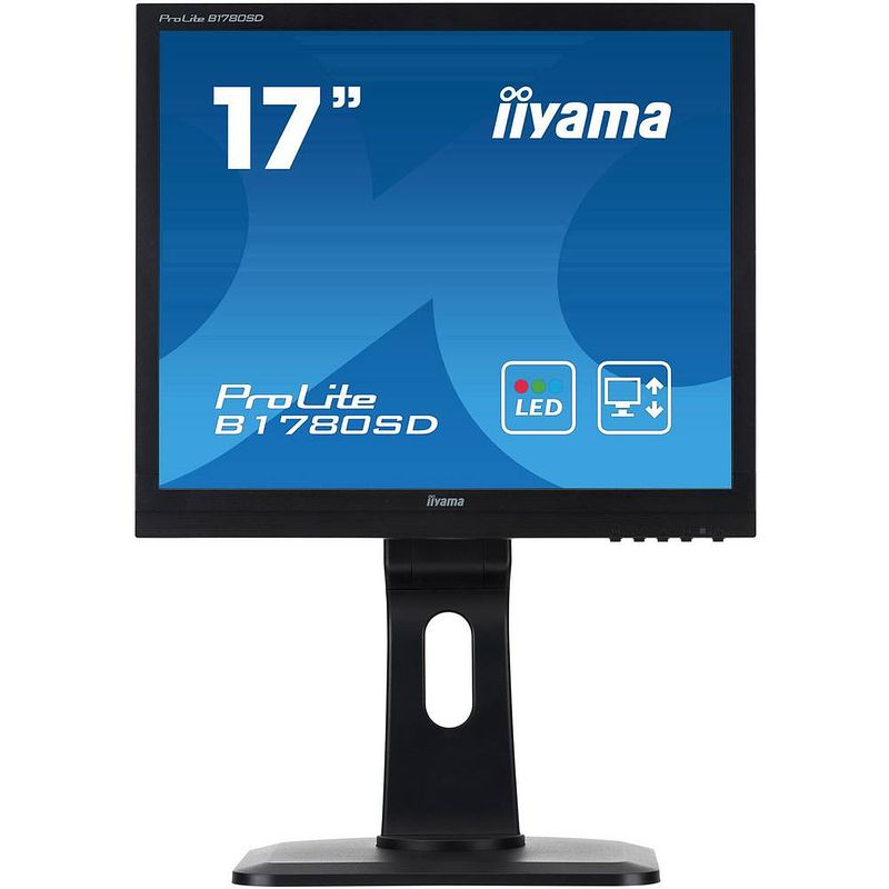 Foto van Iiyama prolite b1780sd-b1 led-monitor 43.2 cm (17 inch) energielabel e (a - g) 1280 x 1024 pixel sxga 5 ms dvi, vga tn led