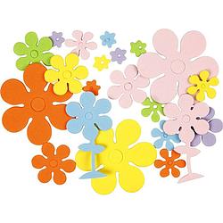 Foto van Creotime foamstickers bloemen 100 stuks