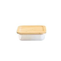 Foto van Pebbly voedselcontainer 14,8 x 10,2 cm glas transparant 640 ml