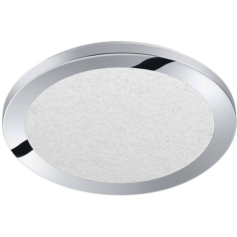 Foto van Led plafondlamp - badkamerlamp - trion ceaniry - opbouw rond 15w - spatwaterdicht ip44 - dimbaar - warm wit 3000k -