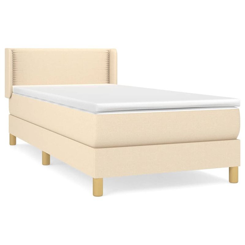 Foto van The living store boxspringbed - pocketvering matras - middelharde ondersteuning - huidvriendelijk topmatras - 193 x 93