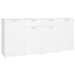 Foto van Vidaxl dressoir 160x36x75 cm spaanplaat wit