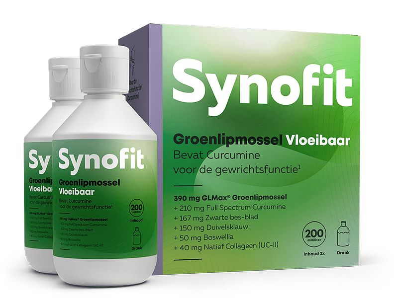 Foto van Synofit groenlipmossel vloeibaar duo