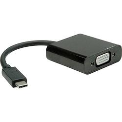 Foto van Value 12.99.3203 adapterkabel [1x usb-c® stekker - 1x vga-bus] zwart 0.10 m