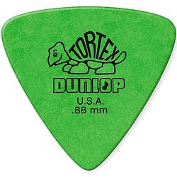 Foto van Dunlop 431r88 tortex triangle .88mm plectrum groen