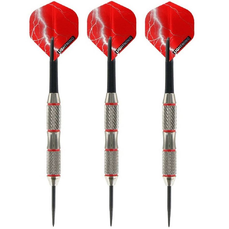 Foto van 1x set van 3 dartpijlen blackjack brass red 21 grams - dartpijlen