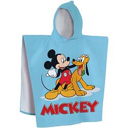 Foto van Disney mickey mouse poncho blue - 60 x 120 cm - katoen