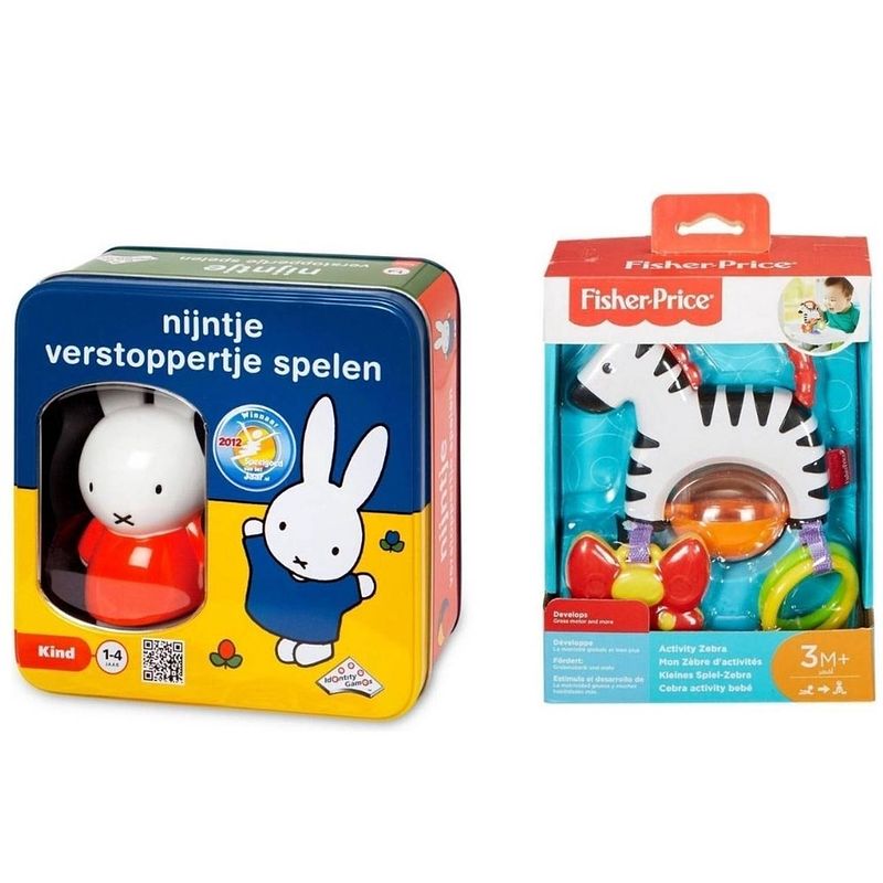 Foto van Babyset - 0-3 jaar - kinderspel & grijpspeelgoed - nijntje verstoppertje spelen & activiteiten zebra