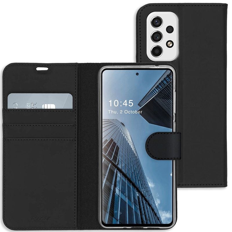 Foto van Accezz wallet case voor samsung galaxy a53 telefoonhoesje zwart