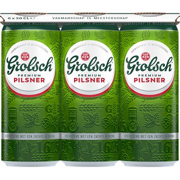 Foto van Grolsch pils blik 6 x 500ml bij jumbo