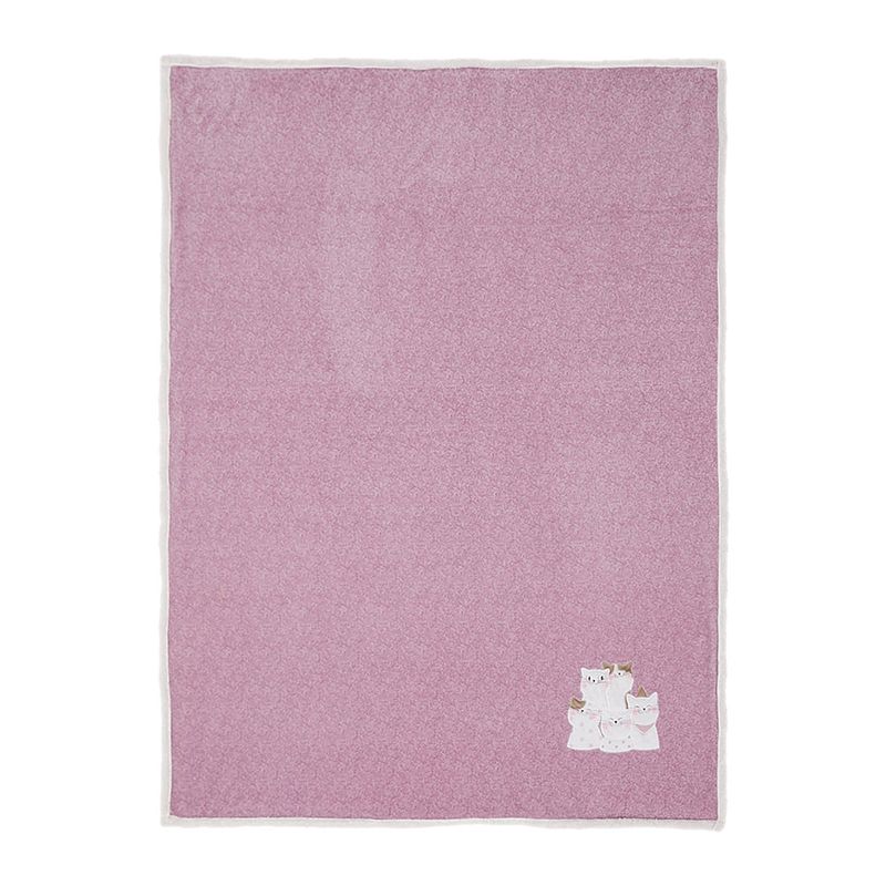 Foto van Clayre & eef plaid 130*160 cm roze polyester deken kleed deken