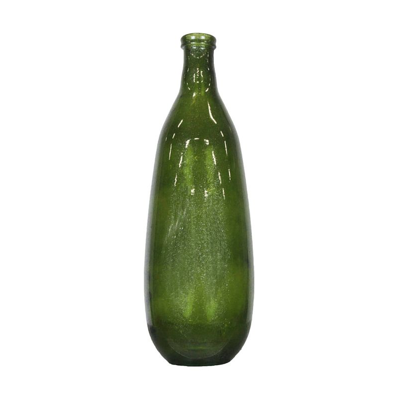 Foto van Dknc - fles recycled glas - 25x75 cm - groen