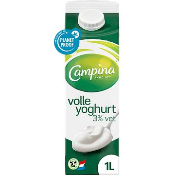 Foto van Campina volle yoghurt 1l bij jumbo