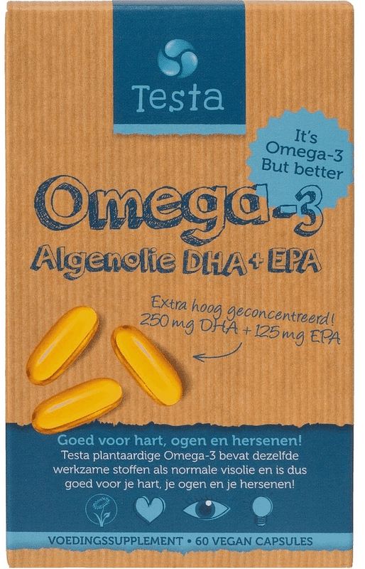 Foto van Testa omega-3 algenolie dha & epa softgels