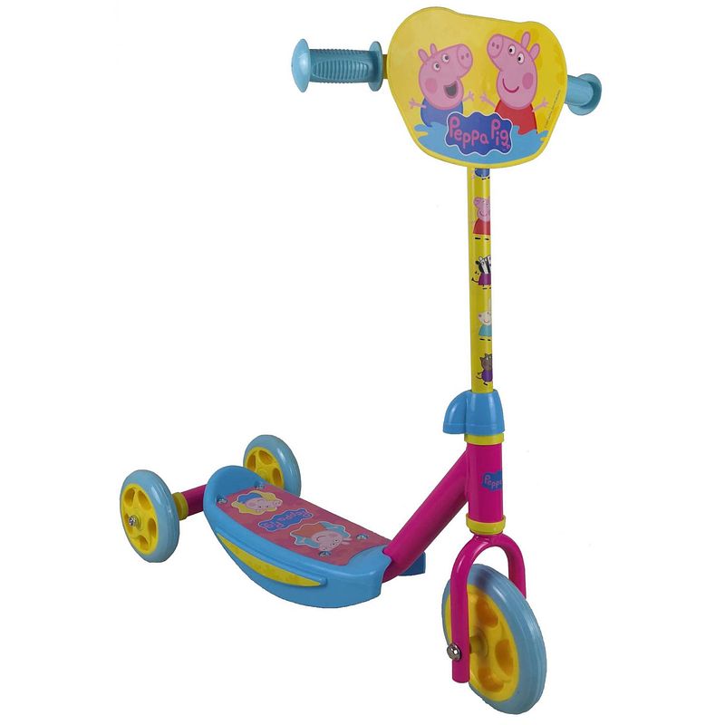 Foto van Volare kinderstep peppa pig junior geel/roze