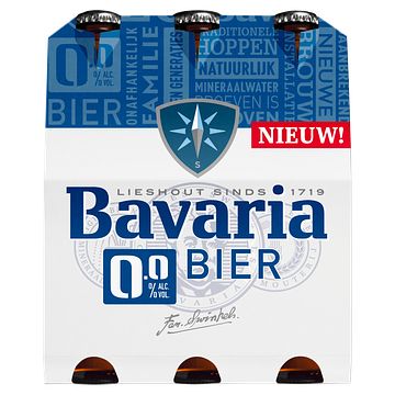 Foto van Bavaria 0.0% alcoholvrij bier fles bij jumbo
