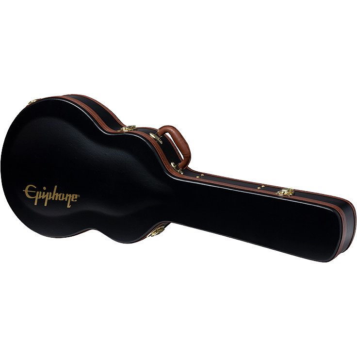 Foto van Epiphone ej-200sce coupe hard case black akoestische westerngitaarkoffer