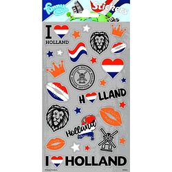 Foto van Funny products stickers holland 20 x 10 cm grijs 28 stuks