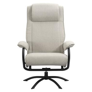 Foto van Relaxfauteuil vincent incl. hocker - zand - leen bakker