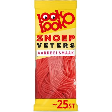 Foto van Lookolook snoepveters aardbeismaak 125g bij jumbo