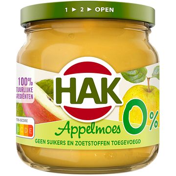 Foto van Hak appelmoes 0% 190g bij jumbo