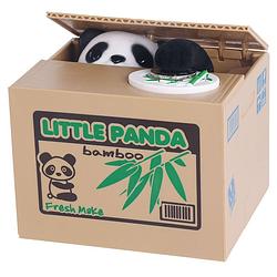 Foto van I-total spaarpot panda junior 12 x 9 x 10 cm naturel/groen