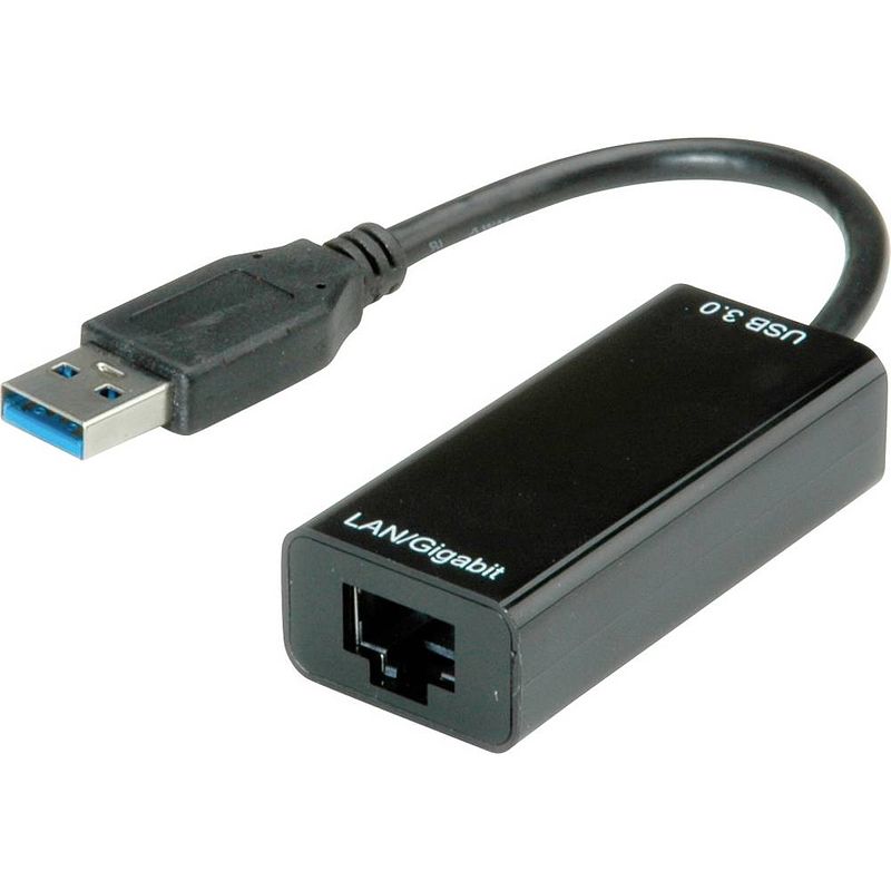 Foto van Value usb 3.2 gen 1 (usb 3.0) converter [1x usb 3.2 gen 1 stekker a (usb 3.0) - 1x rj45-bus] value