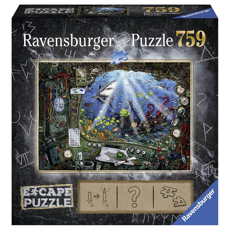 Foto van Ravensburger escape 4 submarine - 759 stukjes