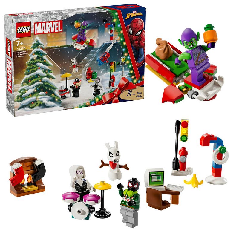 Foto van Lego marvel spider-man adventkalender 2024 76293