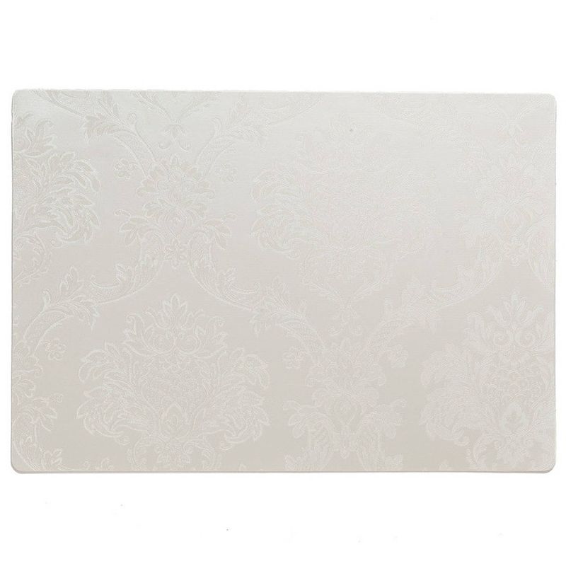 Foto van Stevige luxe tafel placemats amatista wit 30 x 43 cm - placemats
