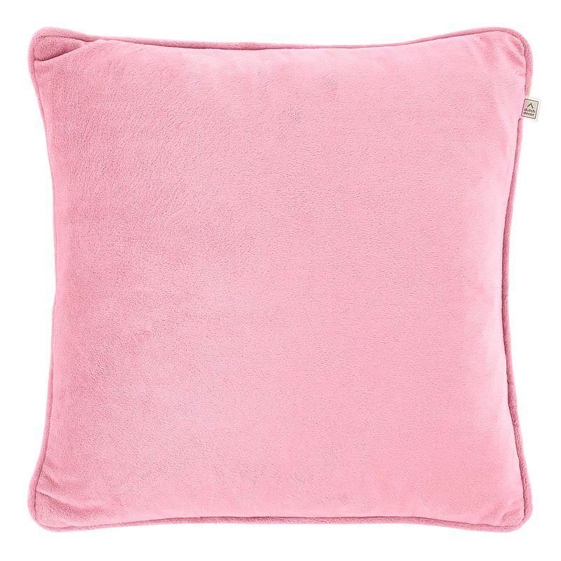 Foto van Dutch decor velvet - kussenhoes roze 45x45 cm - roze