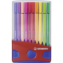 Foto van Stabilo viltstift stabilo pen 68 colorparade 6820-04 veelkleurig gesorteerd 1 mm 20 stuks/pack 20 stuk(s)