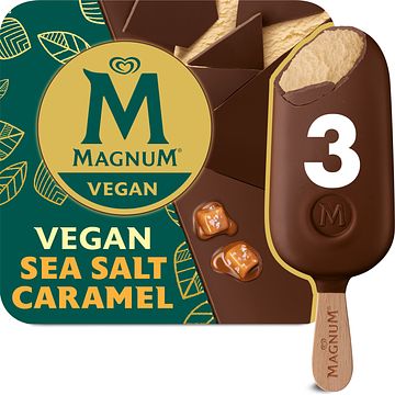 Foto van Magnum ijs vegan sea salt caramel 3 x 90ml bij jumbo