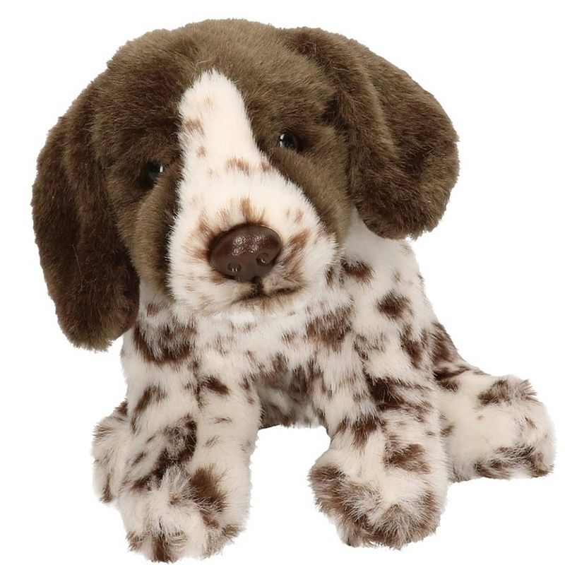 Foto van Pluche engelse pointer honden knuffel 17 cm speelgoed - knuffel huisdieren