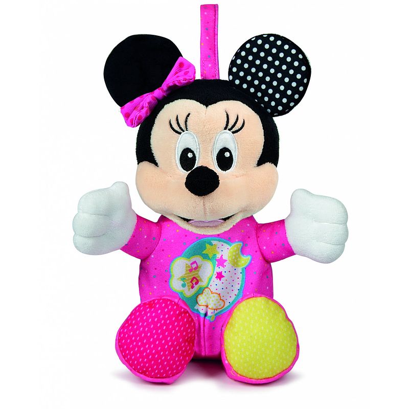 Foto van Clementoni knuffel met muziek en licht minnie mouse roze