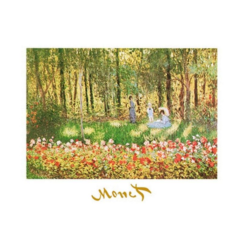 Foto van Claude monet - la famille d'sartiste kunstdruk 70x50cm