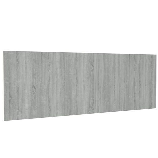 Foto van Vidaxl hoofdbord wandmodel 240x1,5x80 cm bewerkt hout grijs sonoma