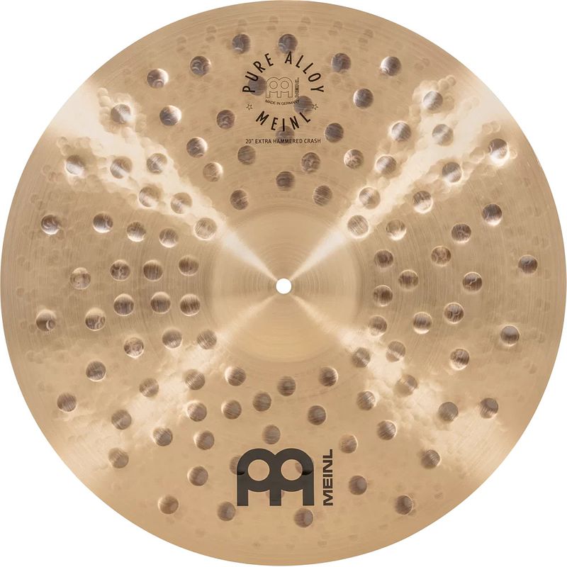 Foto van Meinl pure alloy extra hammered crash 20 inch crash bekken