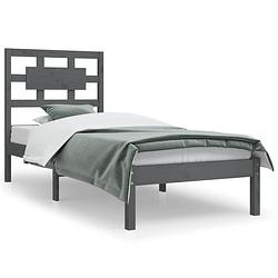 Foto van The living store houten bedframe - 205.5 x 105.5 x 31 cm - massief grenenhout