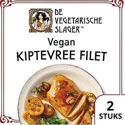 Foto van De vegetarische slager kiptevree filet vegan 180g bij jumbo