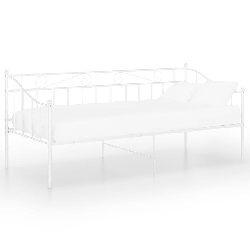 Foto van The living store bedbank leora - bedbank - 206.5 x 95 x 89.5 cm - metaal