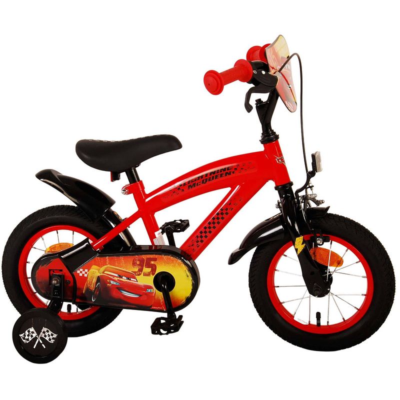 Foto van Disney cars kinderfiets - 12 inch - rood