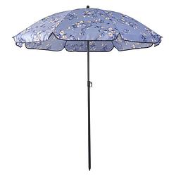 Foto van Outfit strand parasol - ø160 cm - blauw