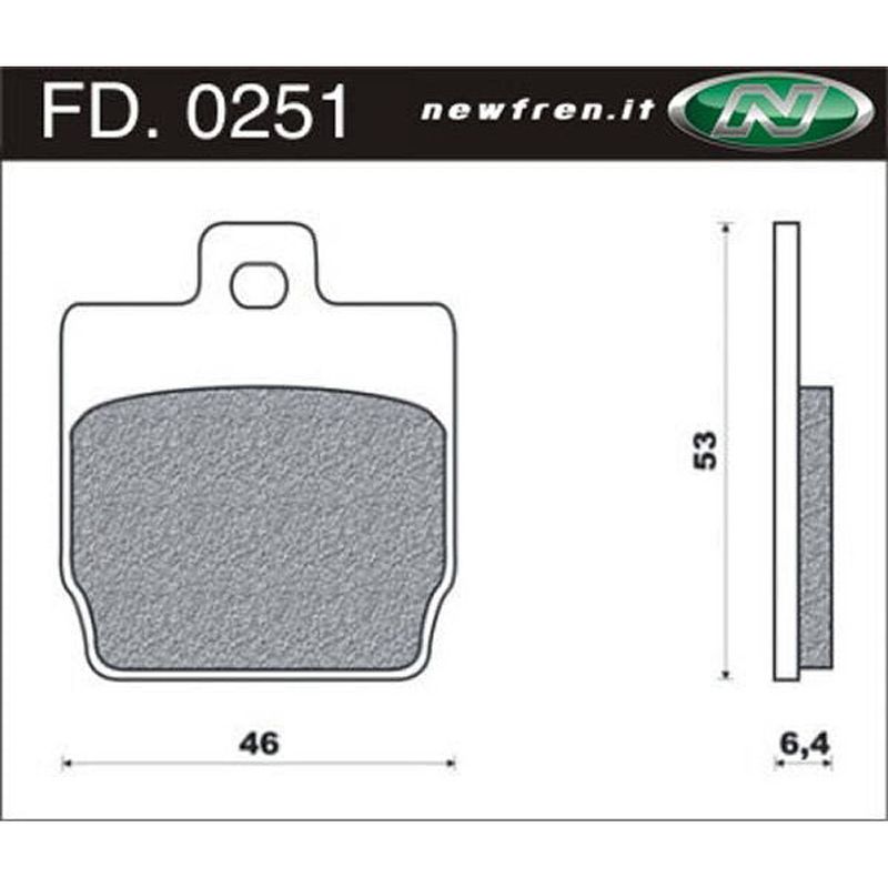 Foto van Newfren schijfremblok newfren fd0251 aerox a