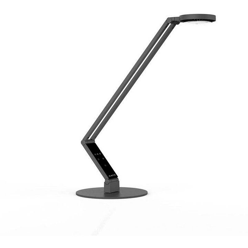 Foto van Luctra® table radial base led-bureaulamp - biologisch effectief licht - dimbaar - zwart aluminium