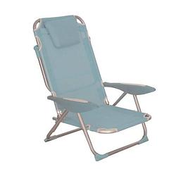 Foto van Innov'saxe clic clac des plages fauteuil - aluminium structuur - denim blauw