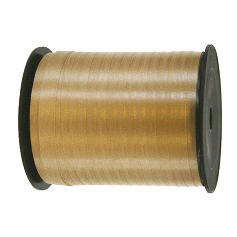 Foto van Cadeaulint/sierlint in de kleur goud 5 mm x 500 meter - cadeauversiering