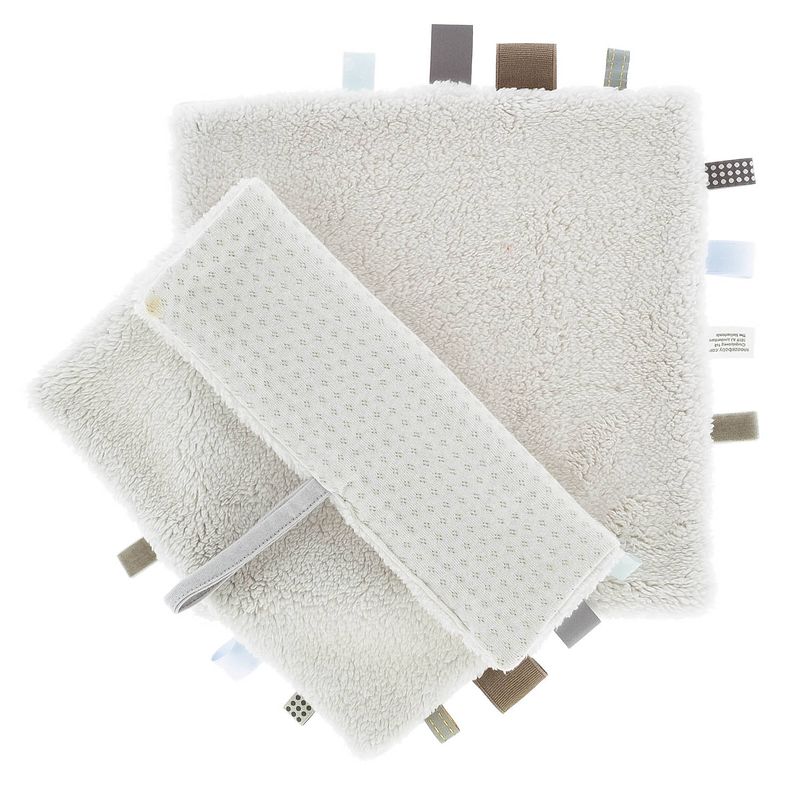 Foto van Snoozebaby organisch knuffeldoekje stone beige - 25x25 cm