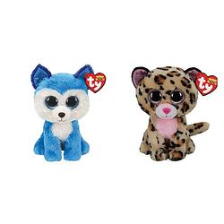 Foto van Ty - knuffel - beanie boo's - prince husky & livvie leopard